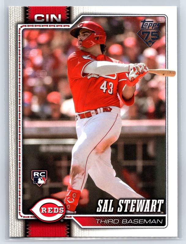 #372 Sal Stewart, Cincinnati Reds – RC 2026 Topps Series 2 Base