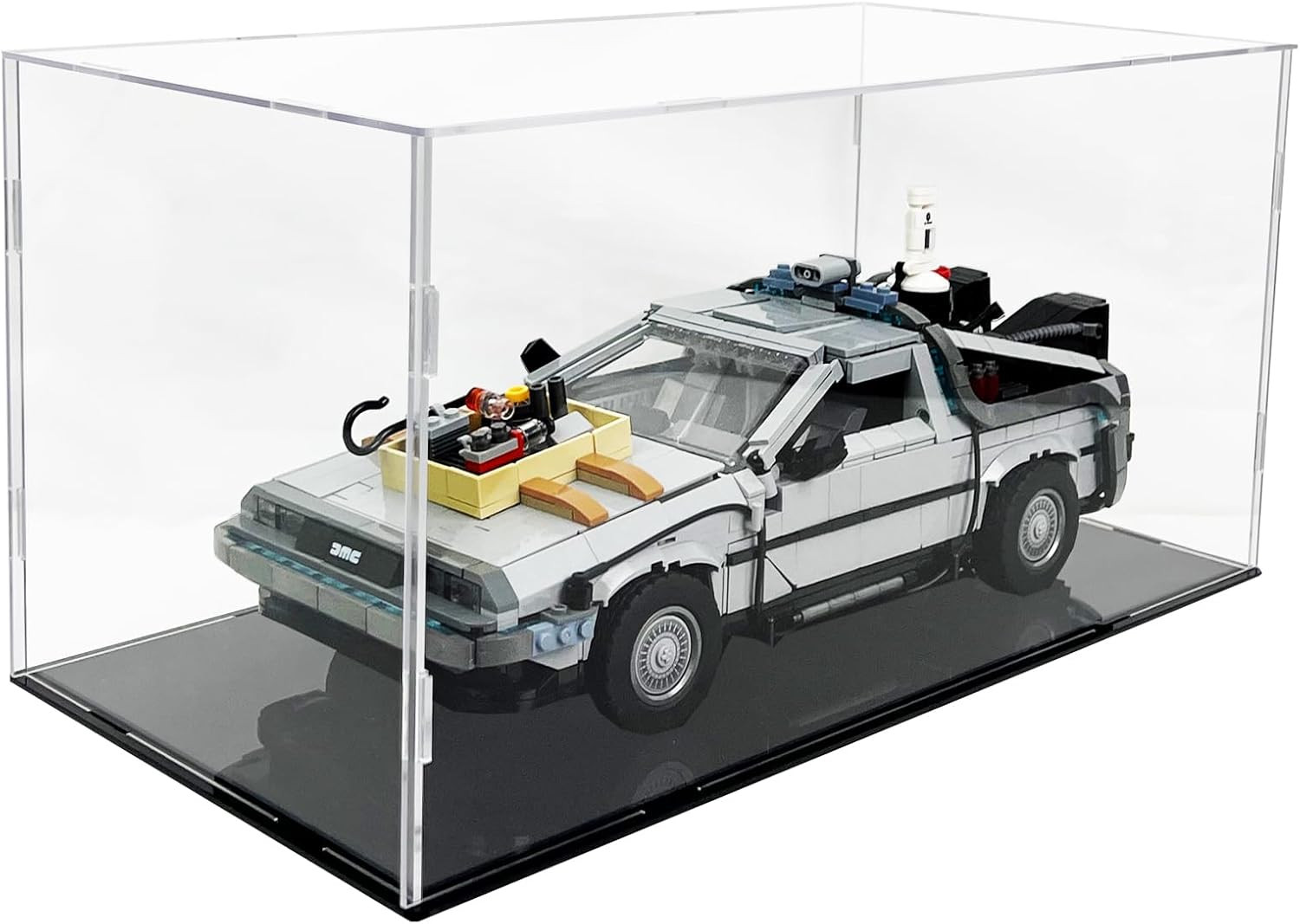 Mini Helmet Display Case with UV Protection & Mirror Back | Clear Acrylic Showca