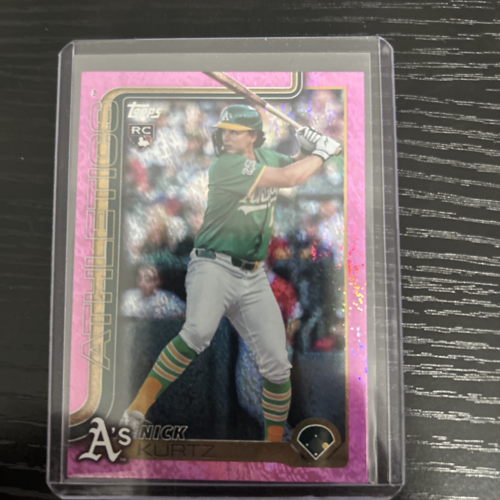 2025 Topps Chrome Update Nick Kurtz RC Pink Holo Foil US201