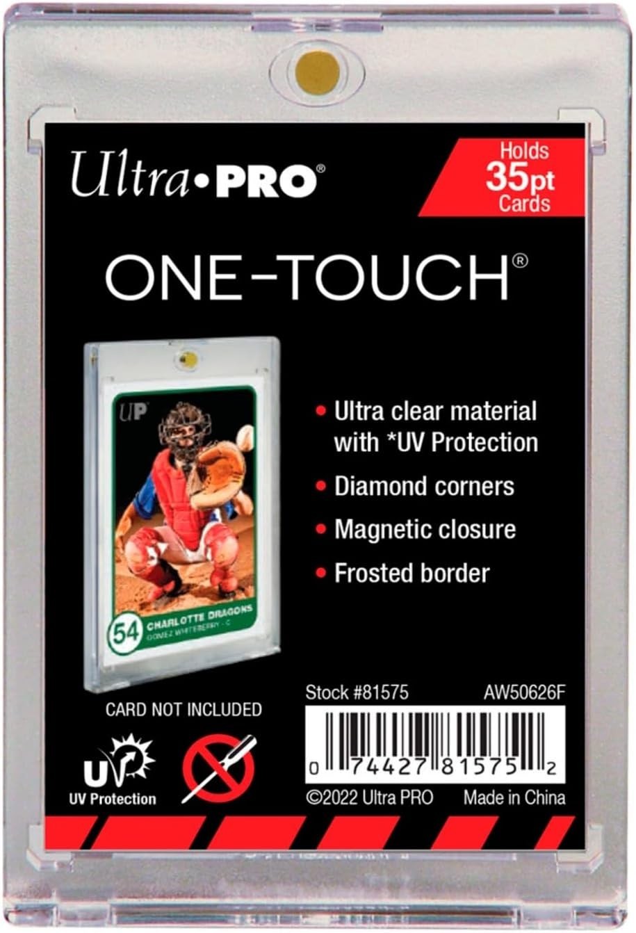 Diamond Corner One-Touch Card Holder – 35pt with UV Protection for Sports Cards