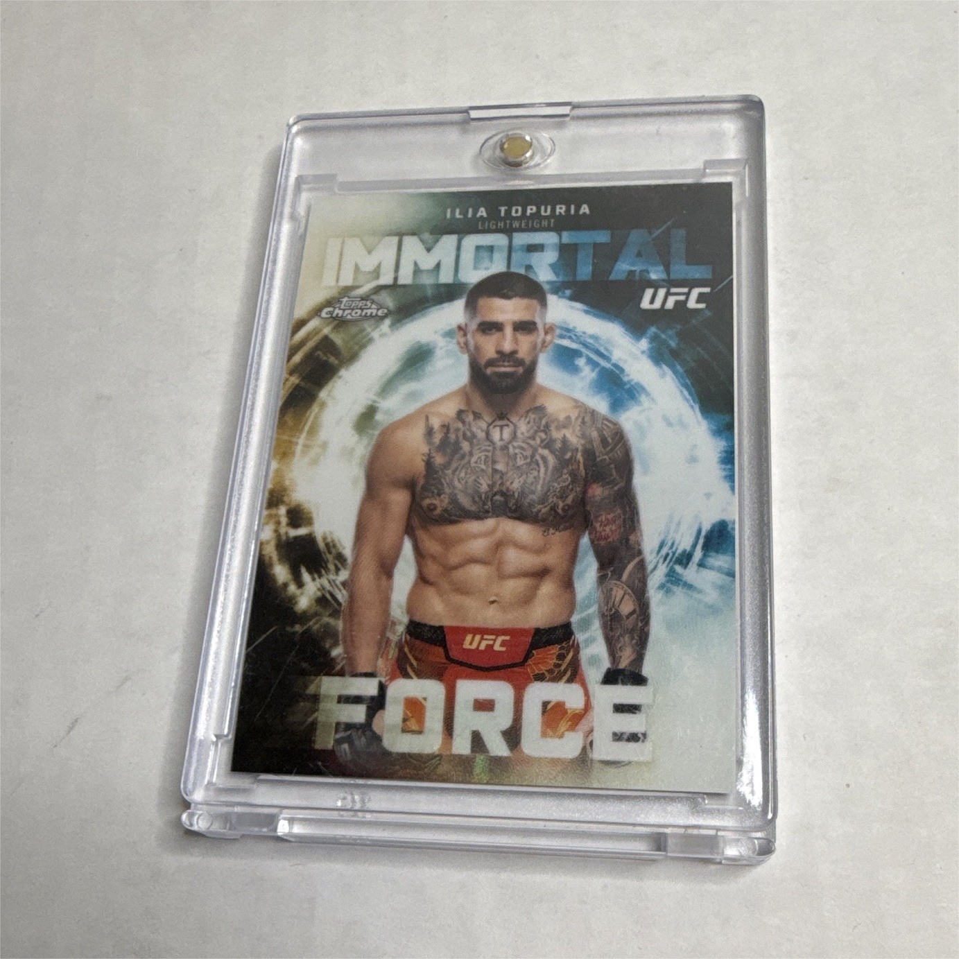 Topps 2026 Chrome UFC Ilia Topuria Immortal Force Insert IF-2 CASE HIT
