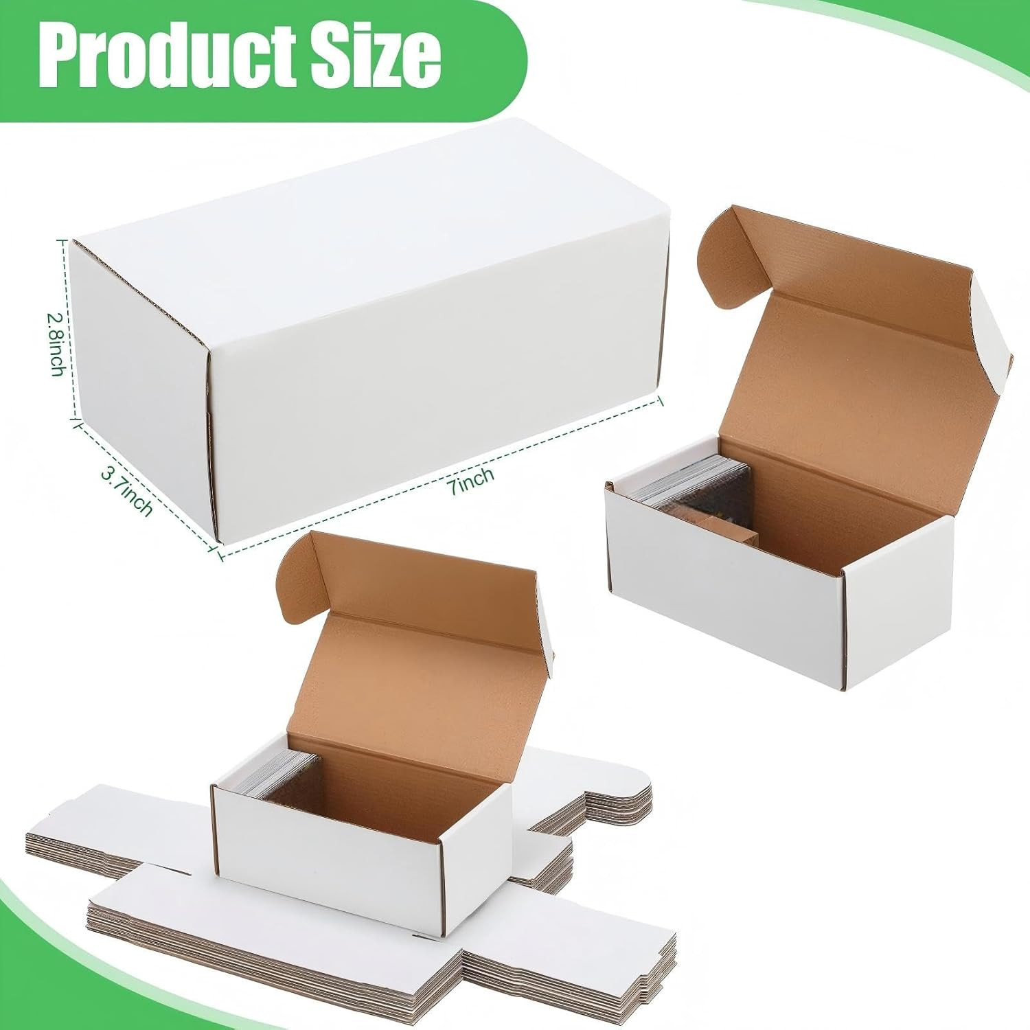 10 Pcs 400 Count Trading Card Storage Box Cardboard Baseball Card Storage Box Co