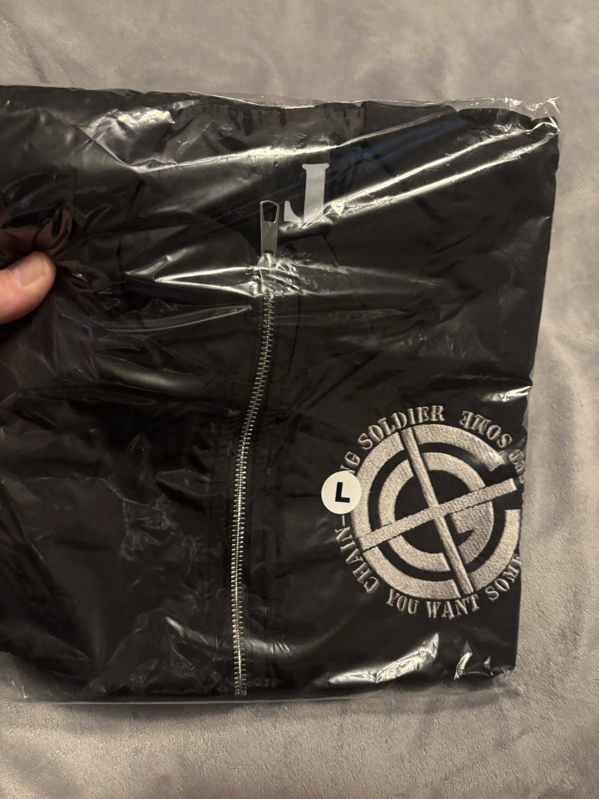 WWE John Cena Windbreaker Jacket Large Wrestling Chain Gang GOAT Hustle Loyalty