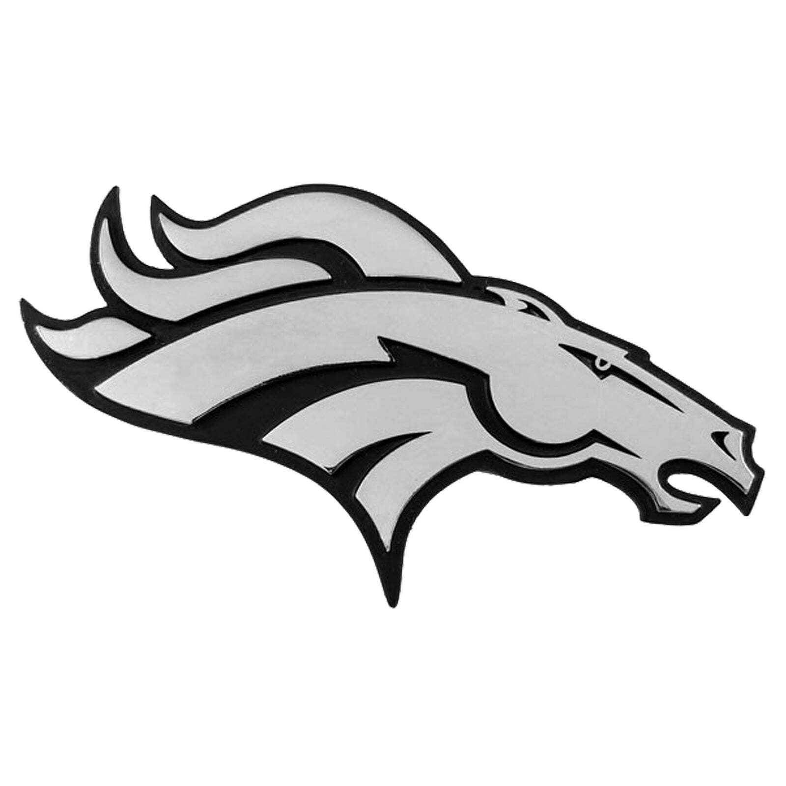 Denver Broncos Premium Solid Metal Logo Car Truck Emblem Decal Chrome Auto NFL