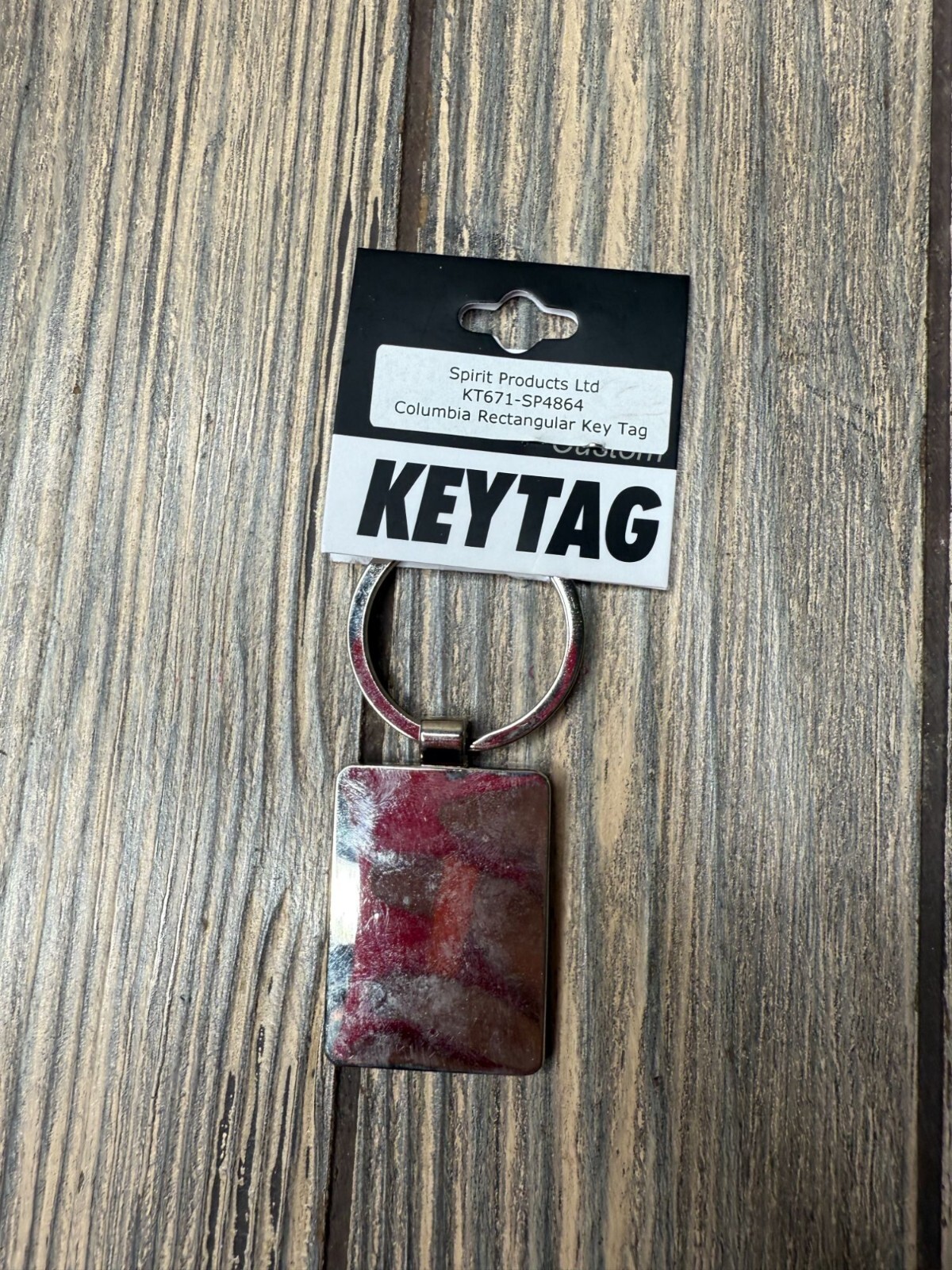 Boston Terriers Custom Columbia Rectangular Keytag NWT Spirit Products Ltd