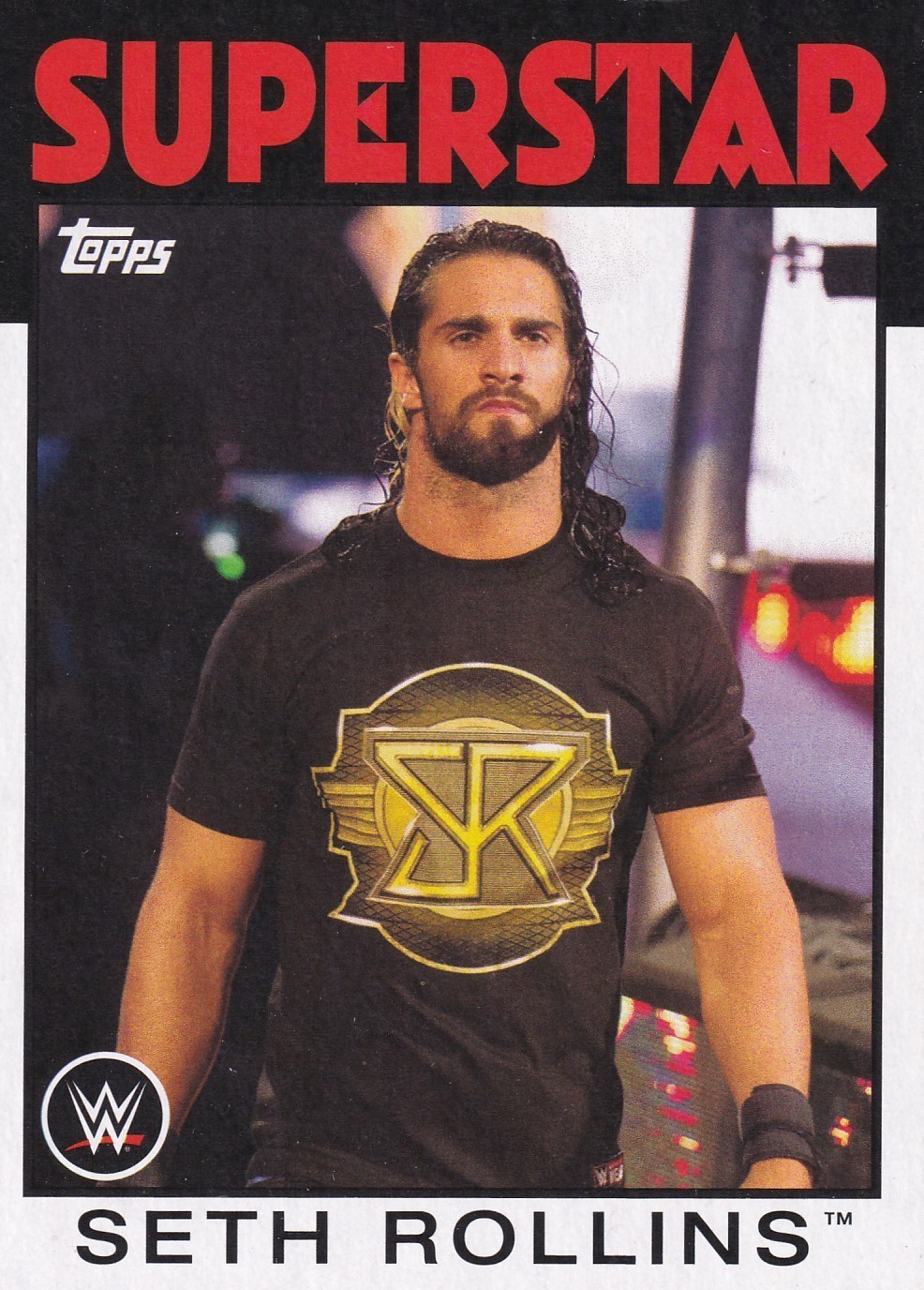 Seth Rollins 2016 Topps Heritage WWE Card #32 NXT FCW ROH Wrestlemania Superstar