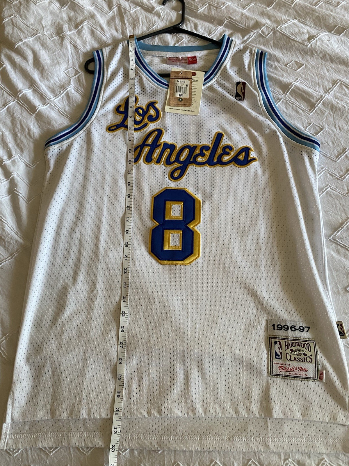 Mitchell & Ness Los Angeles Lakers Kobe Bryant #8 White Blue Size 40 M Medium
