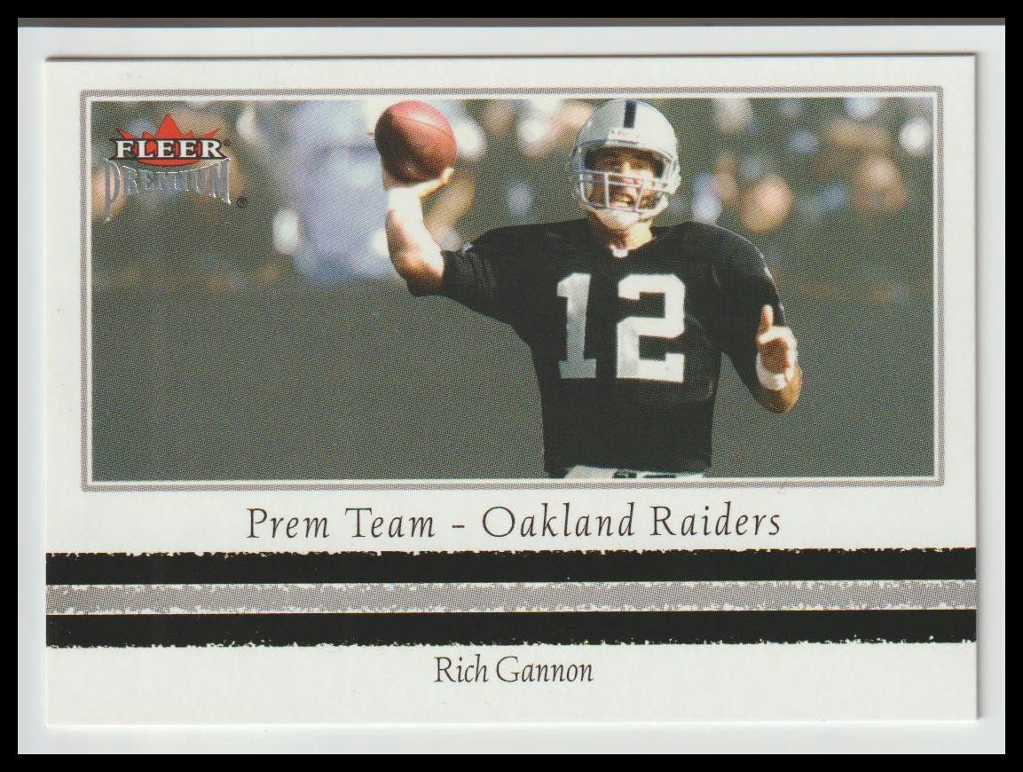 2002 Fleer Premium #16 PT Rich Gannon Prem Team Oakland Raiders