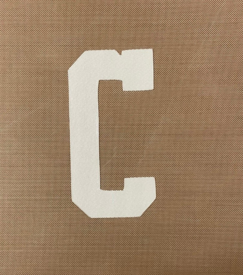 2023-present Philadelphia Flyers orange home jersey captain C patch 3″ Couturier