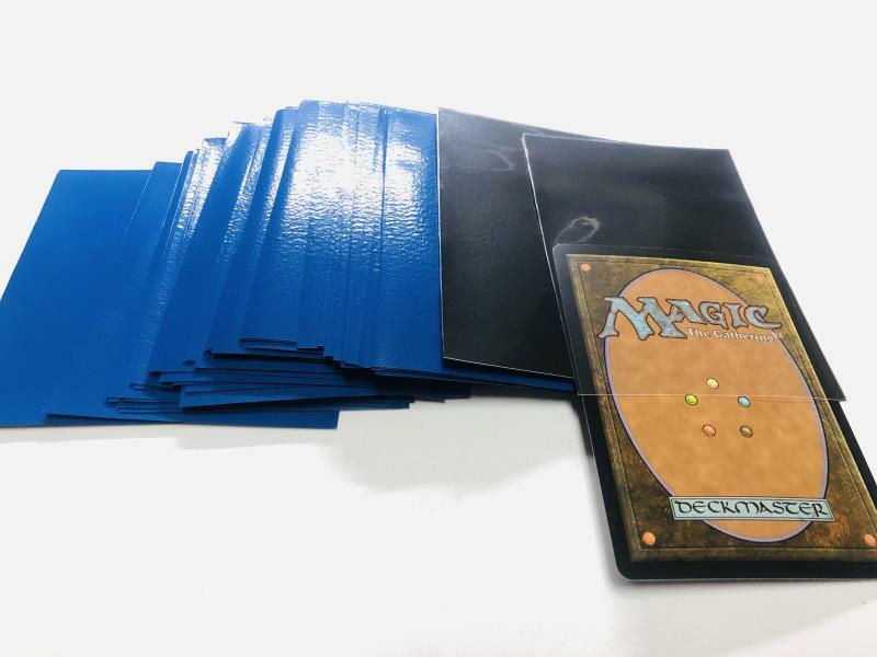 Lenayuyu 300pcs Blueblack Protector Standard MTG Card Sleeves 66x91mm Glossy