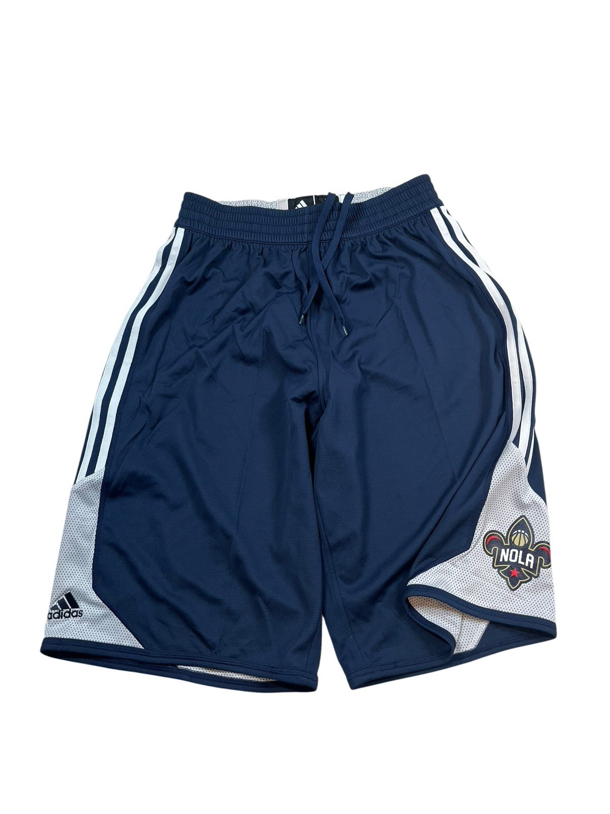 adidas Men’s New Orleans Pelicans Basketball Athletic Shorts L Large Blue