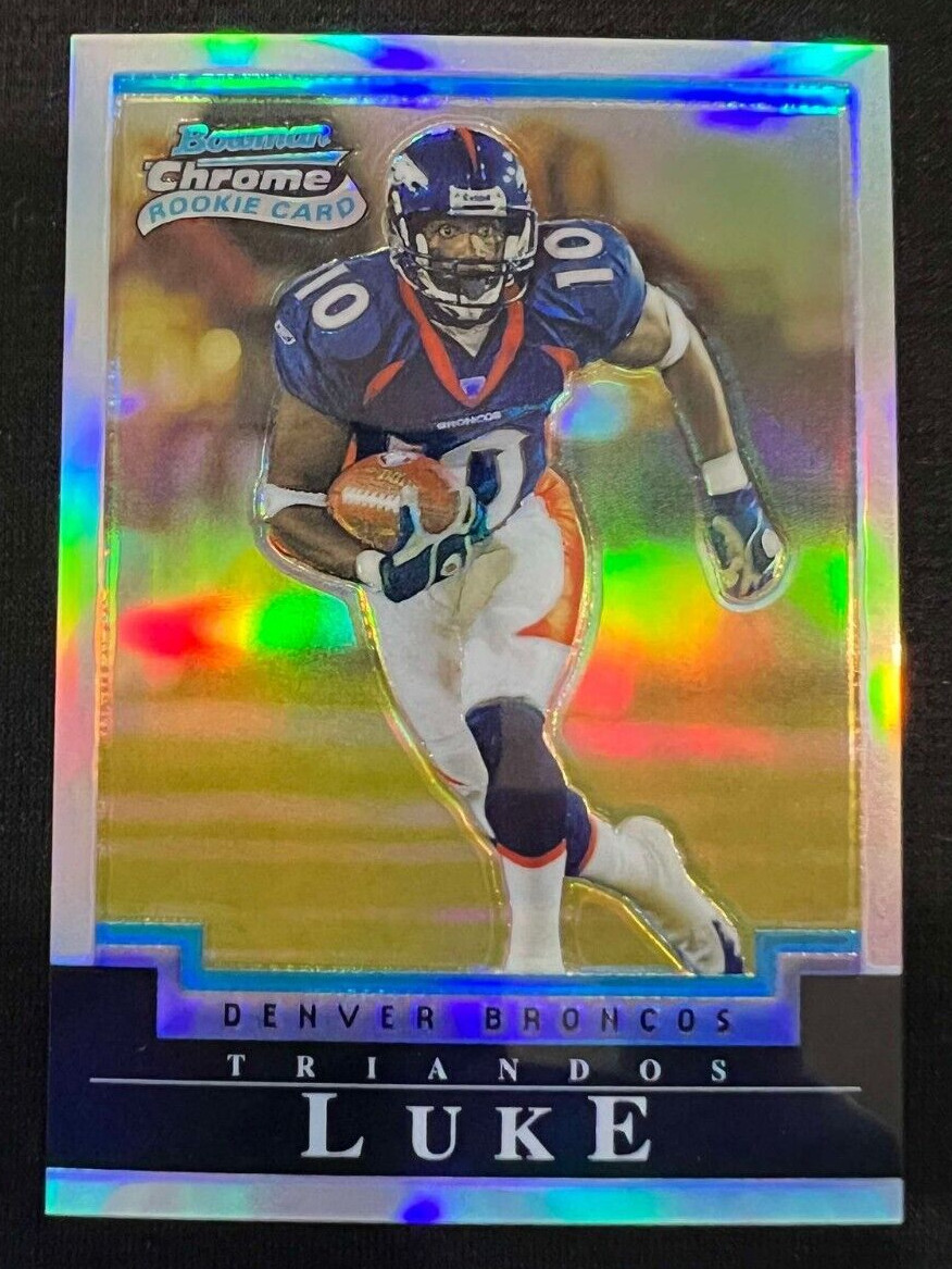 TRIANDOS LUKE Denver Broncos 2004 Bowman Chrome Refractor #172 RC #451/500