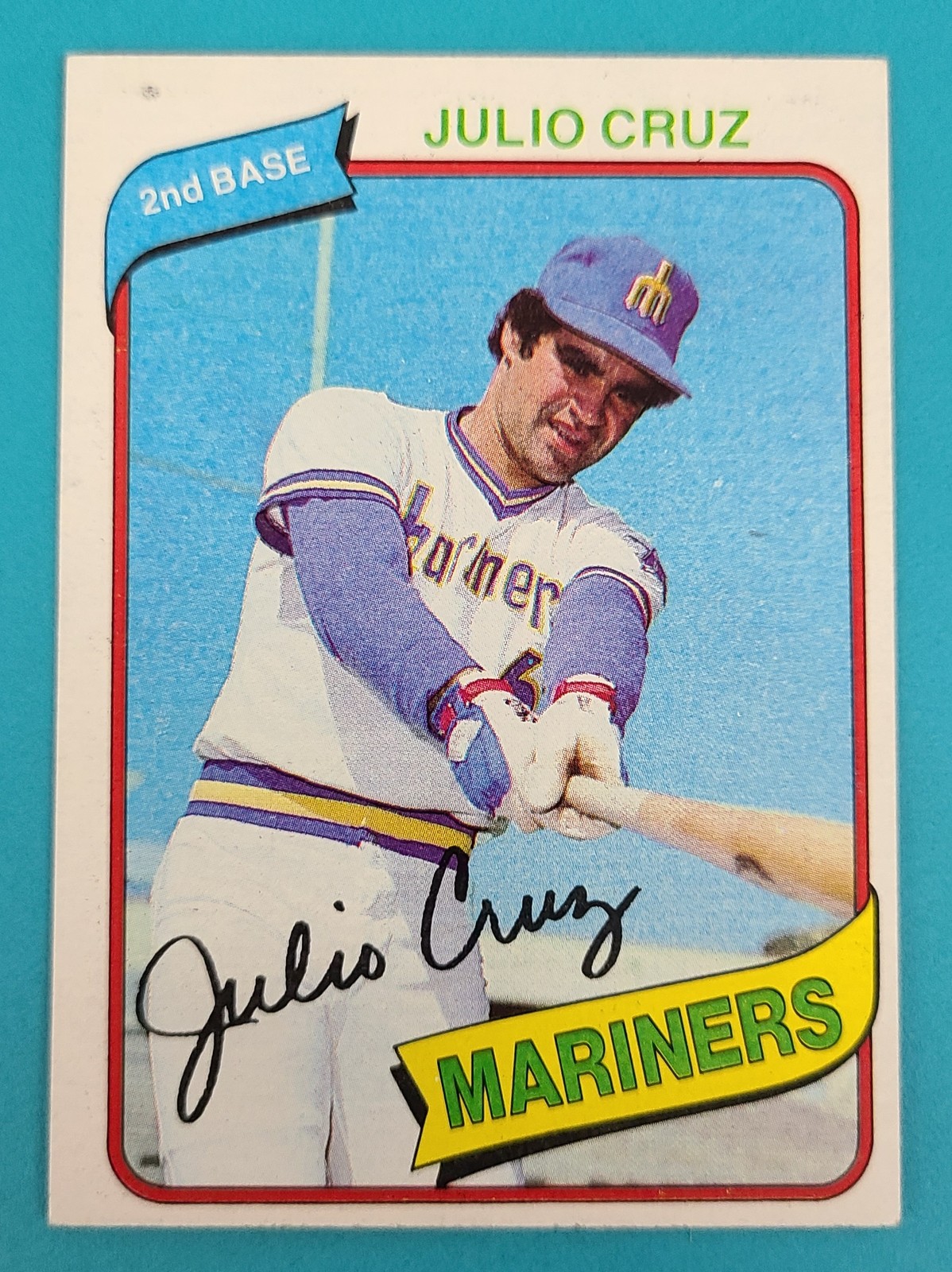 1980 Topps #32 Julio Cruz Seattle Mariners BASEBALL Card 9C