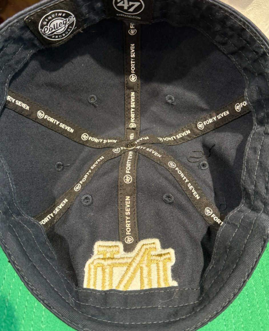 47 Brand NCAA Licensed Dark Blue Embroidered Ball Cap Notre Dame Fighting Irish