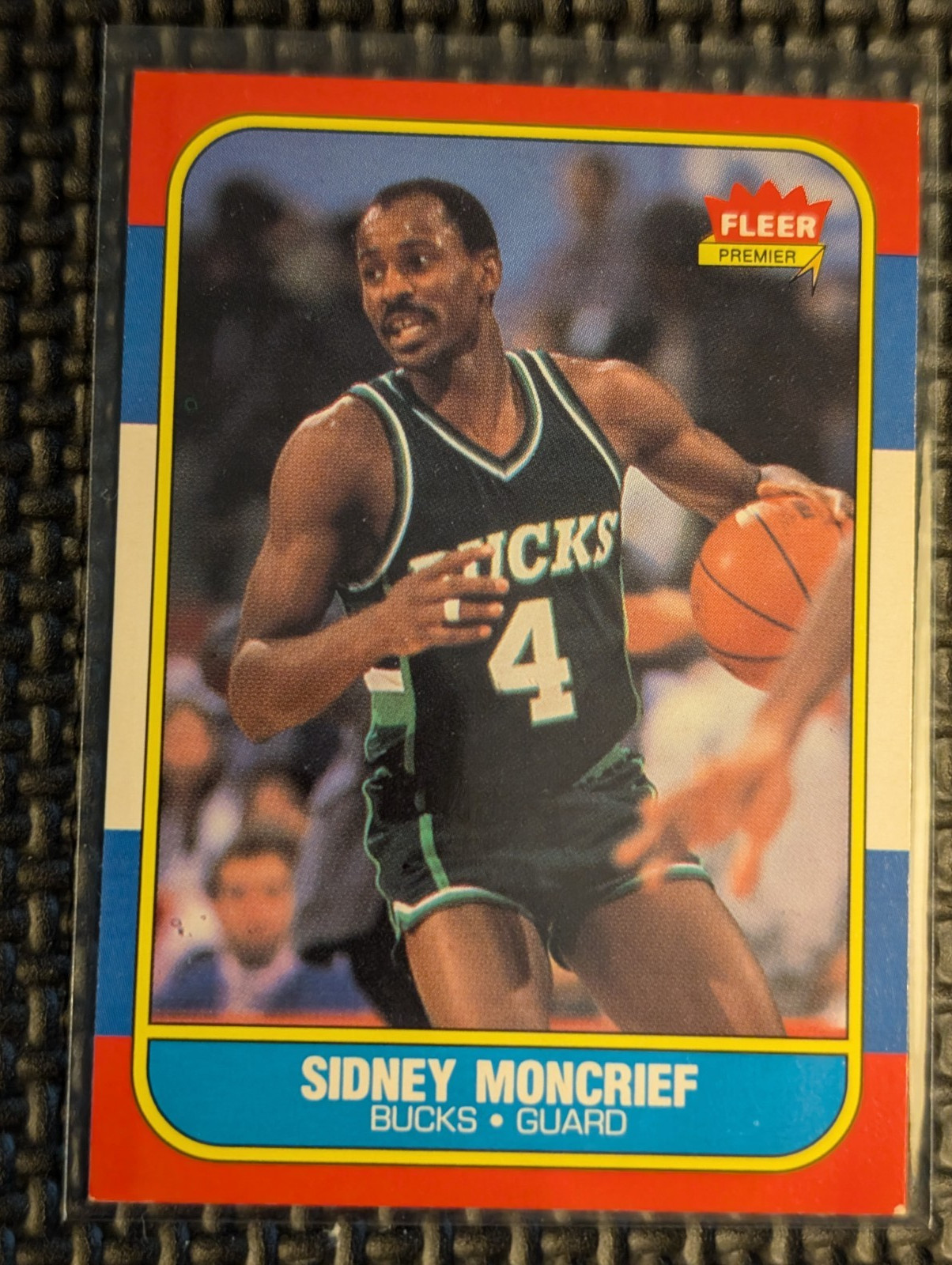 1986-87 Fleer Base Set Sidney Moncrief #75 Milwaukee Bucks