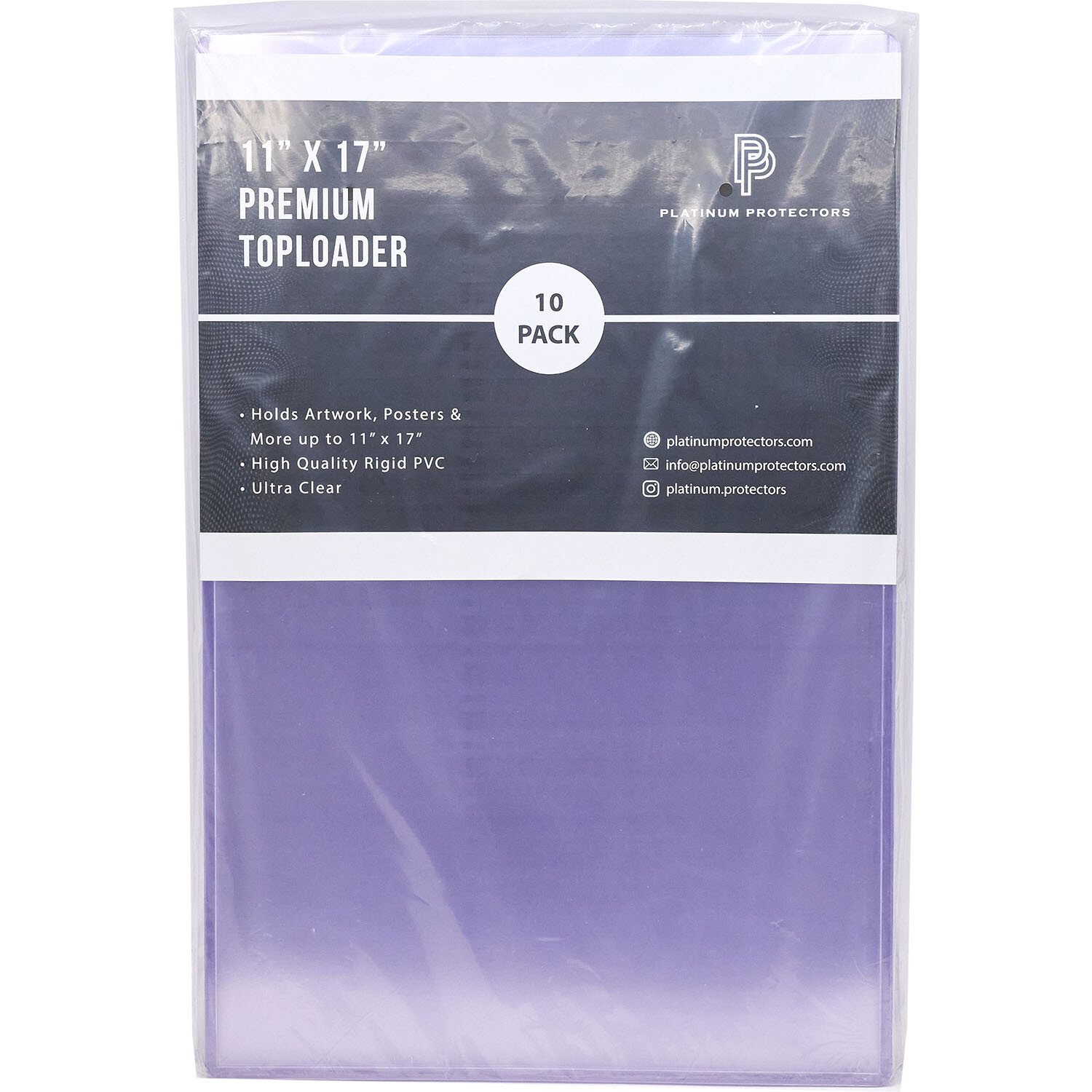 Platinum Protectors 11×17 Toploaders for Posters Lithographs Art Plastic Holders