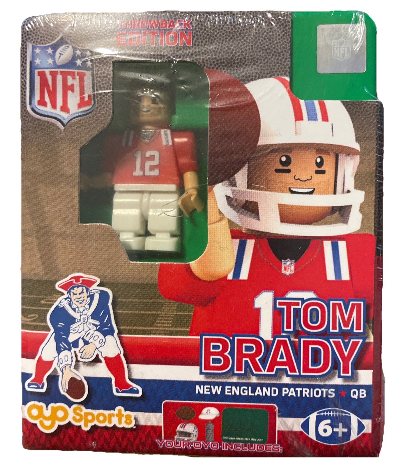 Tom Brady & Gronk New England Patriots NFL Action Figure Mini Throwback Edition