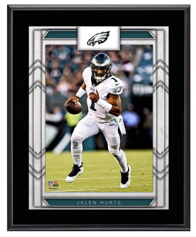 Jalen Hurts Philadelphia Eagles 10.5″ x 13″ Sublimated Player Plaque