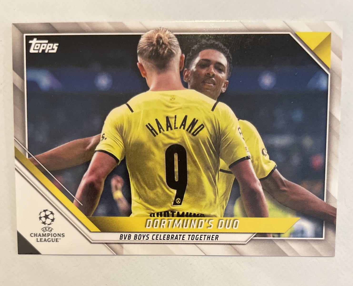 2021-22 Topps Uefa Champions League – Checklist Erling Haaland Jude Bellingham