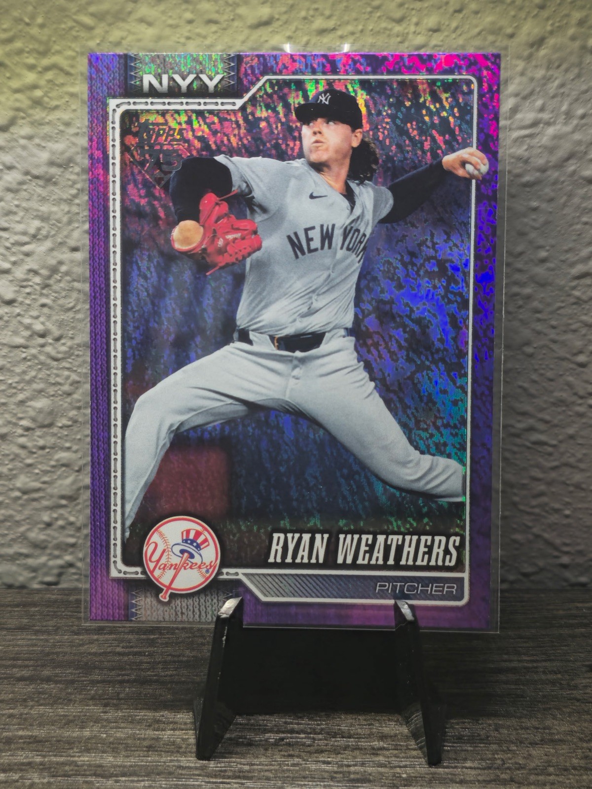 Topps 2026 Series 2 Ryan Weathers Purple Foilboard Yankees #634 /250