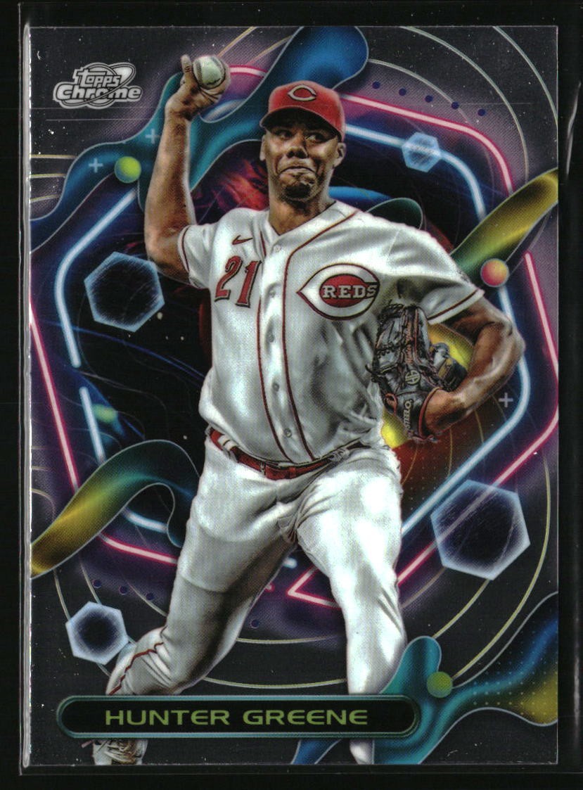 2023 Topps Cosmic Chrome Hunter Greene #168 Cincinnati Reds