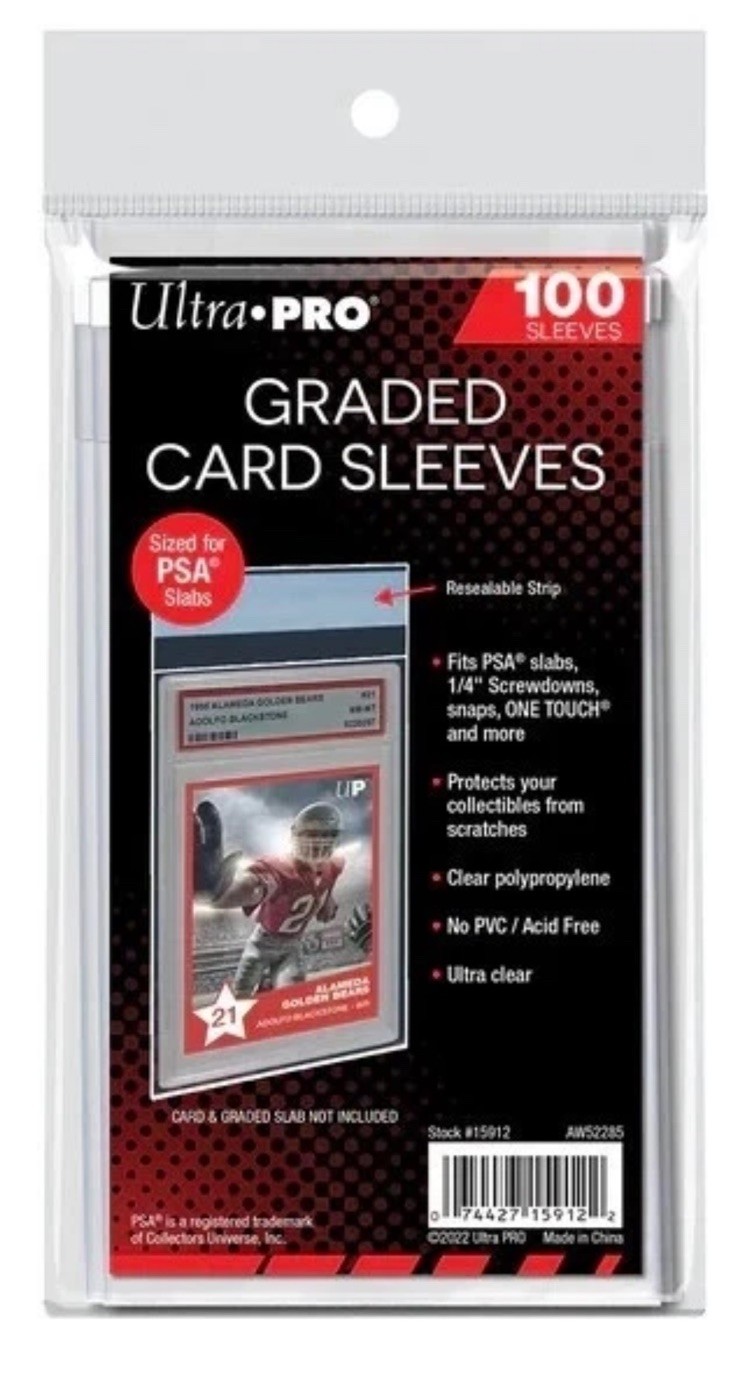 Ultra Pro GRADED Card Sleeves PSA Perfect Fit 10 Packs of 100, 1000 Total