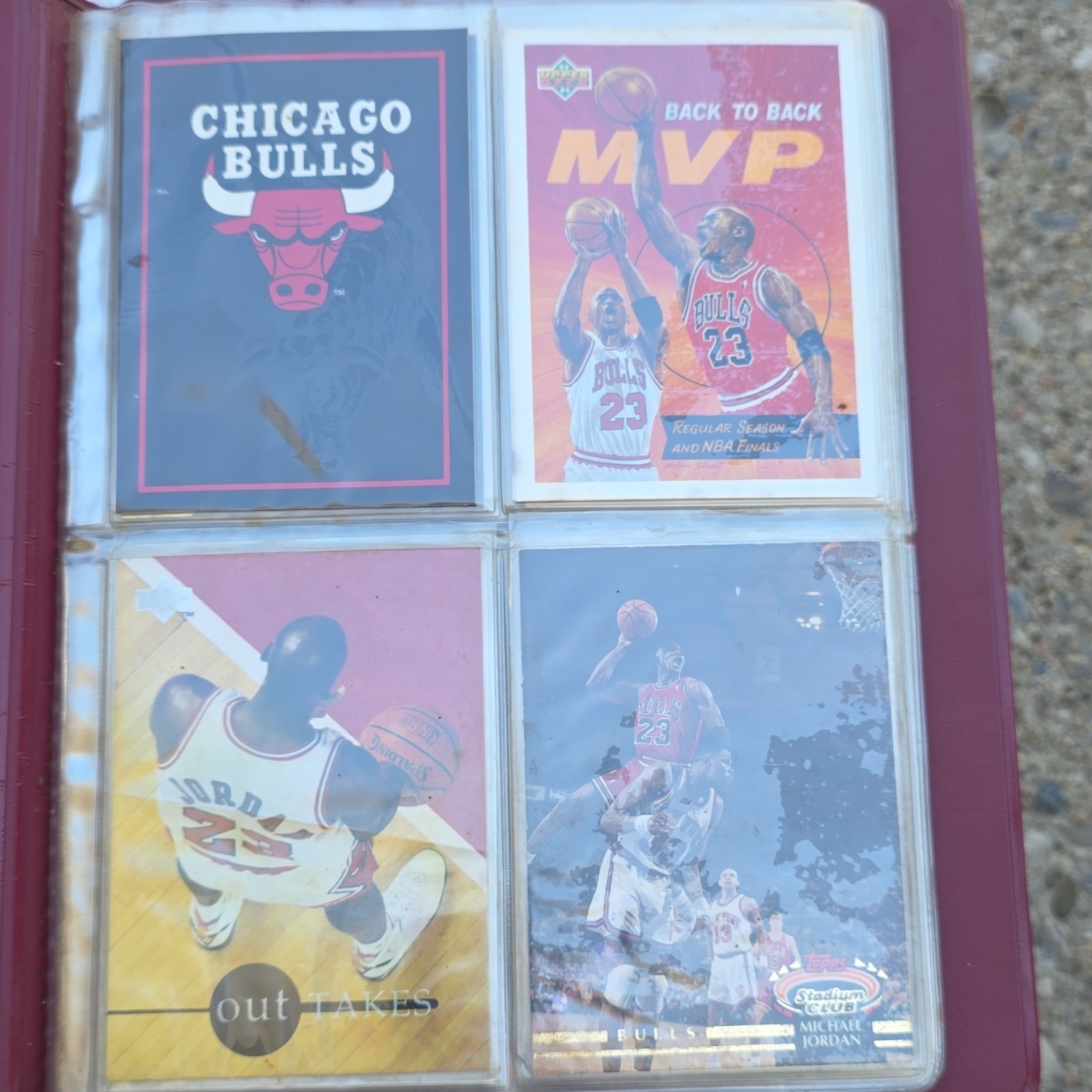 Topps Michael Jordan Auto 20-Card Lot 1993 Bulls w/ Binder Magic Johnson