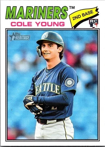 2026 Topps Heritage #142 Cole Young Rookie Seattle Mariners RC