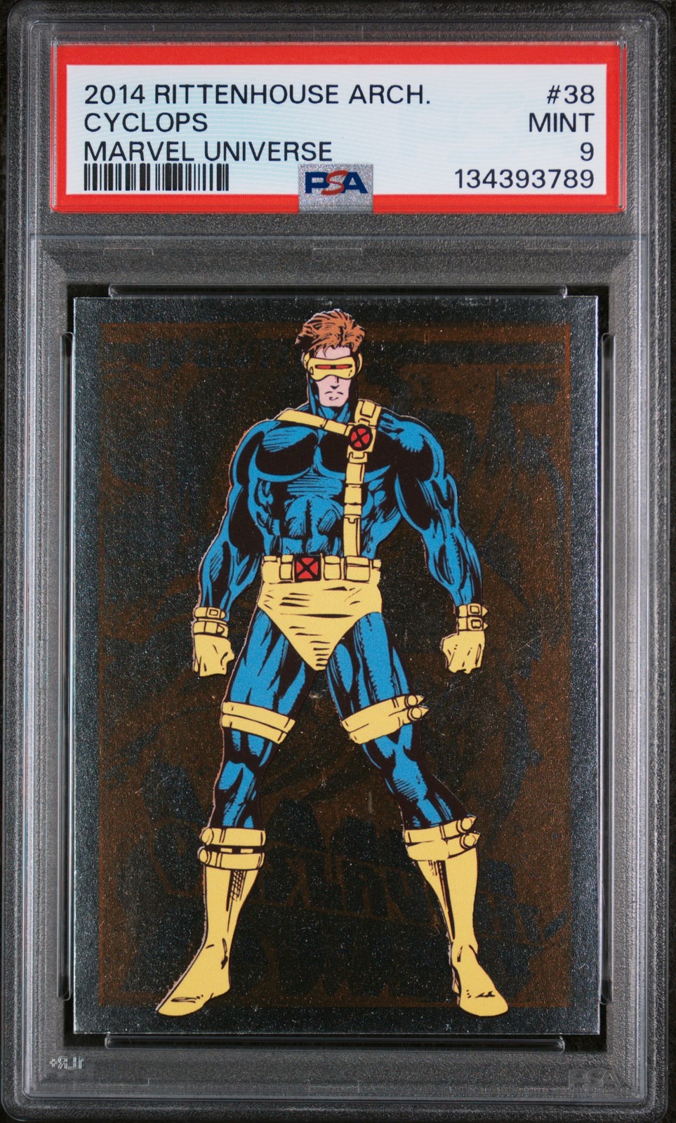 RITTENHOUSE MARVEL UNIVERSE 38 CYCLOPS 2014 # PSA 9.0