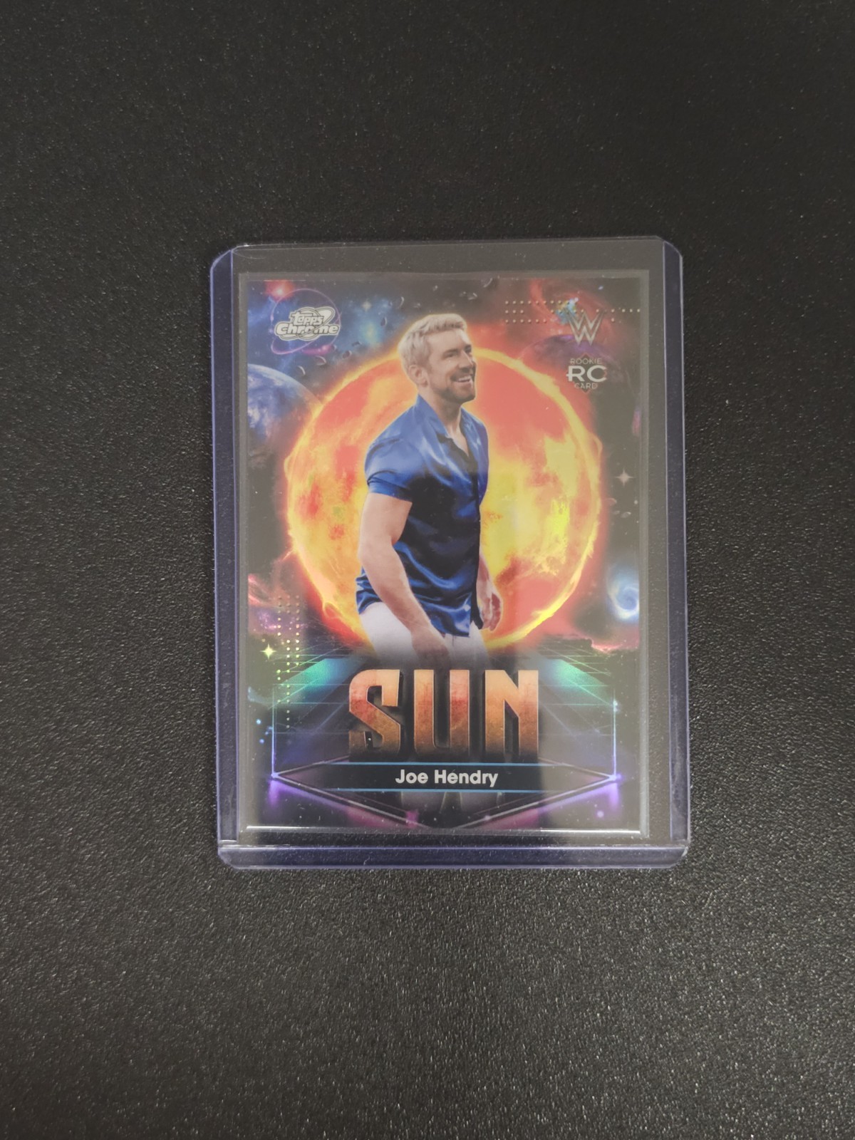 2026 Topps Cosmic Chrome WWE Planetary Pursuit Sun Joe Hendry Rookie SSP