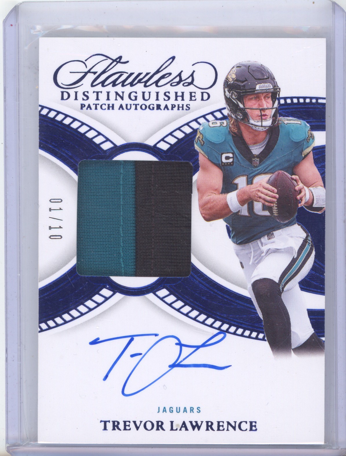 2025 Panini Flawless DPA-TLE Trevor Larence Distinguished Patch Auto 1/10