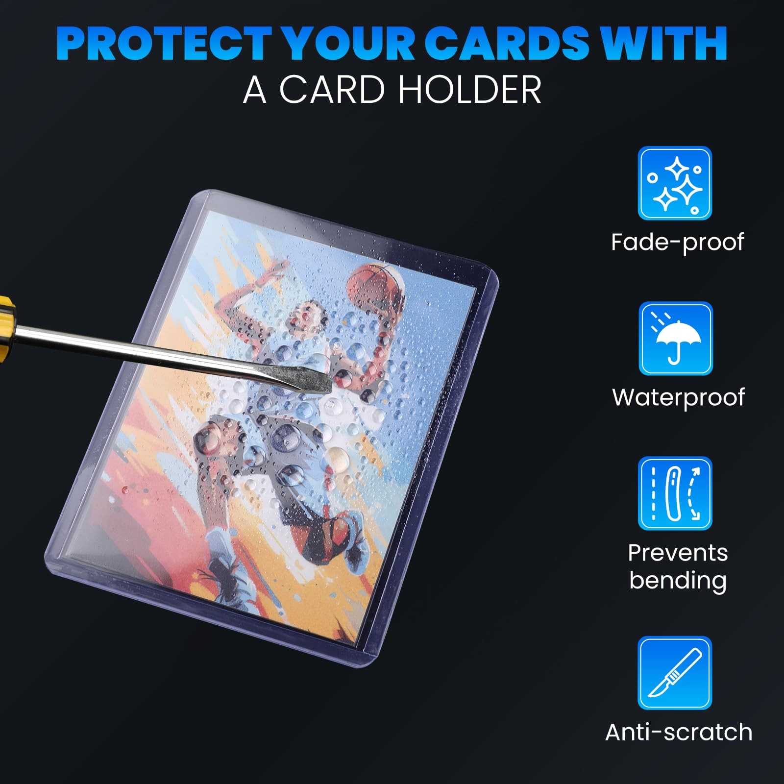 Trading Card Sleeves 1000 Pack Toploaders and Penny Sleeves Set