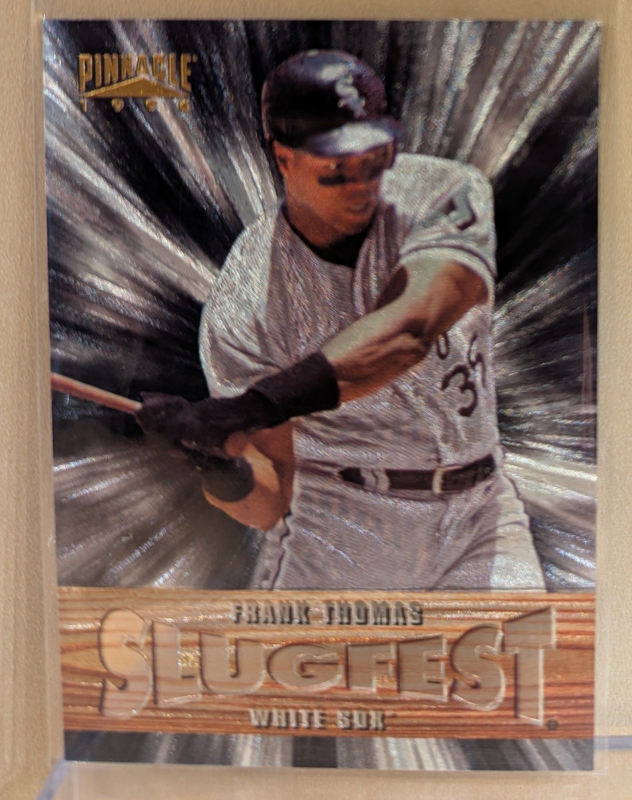 1996 Pinnacle SLUGFEST #1 Frank Thomas HOF RARE DUFEX MUSEUM INSERT