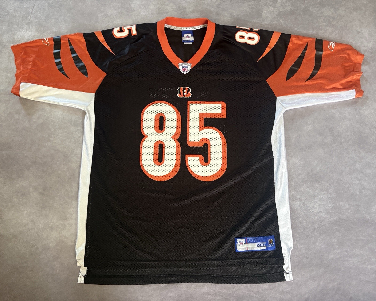 Chad Johnson Bengals Reebok On Field NFL Jersey Mens XXL Authentic Ocho Cinco