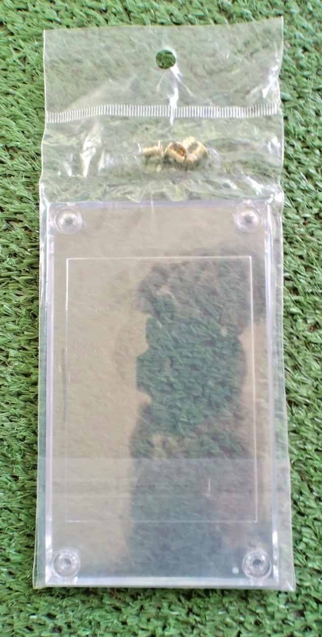 BRAND NEW 4-Screw Screwdown Card Holder Regular Card Size Sealed Case One Touch