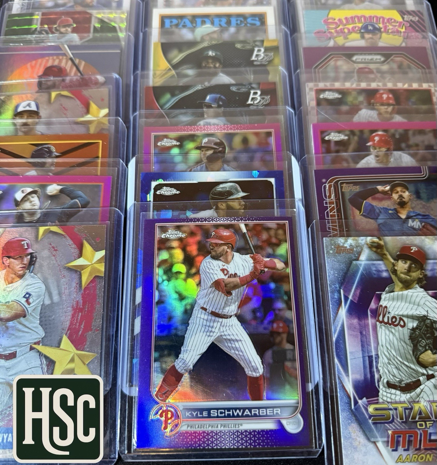 Baseball MLB – 200 Card Lot – Rookies, Parallels, Memorabilia, Autos, Numbered