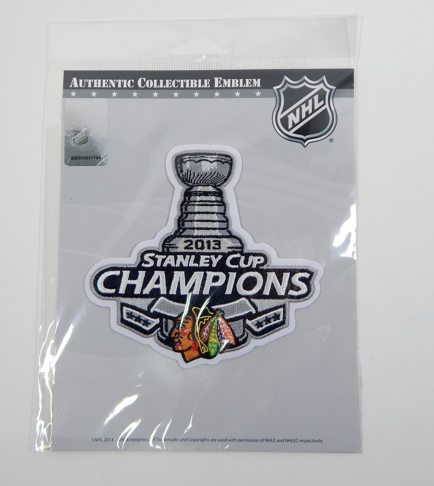 2013 Official Chicago Blackhawks Champions NHL Stanley Cup Finals Patch Jersey