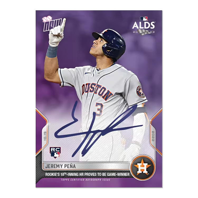 Custom Refractive Baseball Card – Pete Alonso, Jeremy Peña, Julio Rodríguez – Si