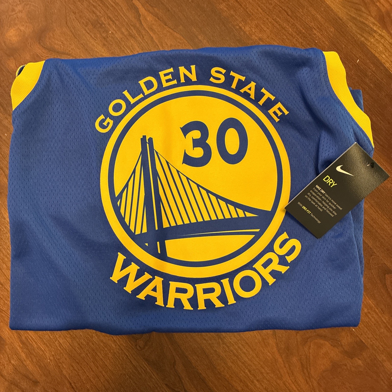 Nike Steph Curry Golden State Warriors 864475-495 XL Jersey Brand New NWT