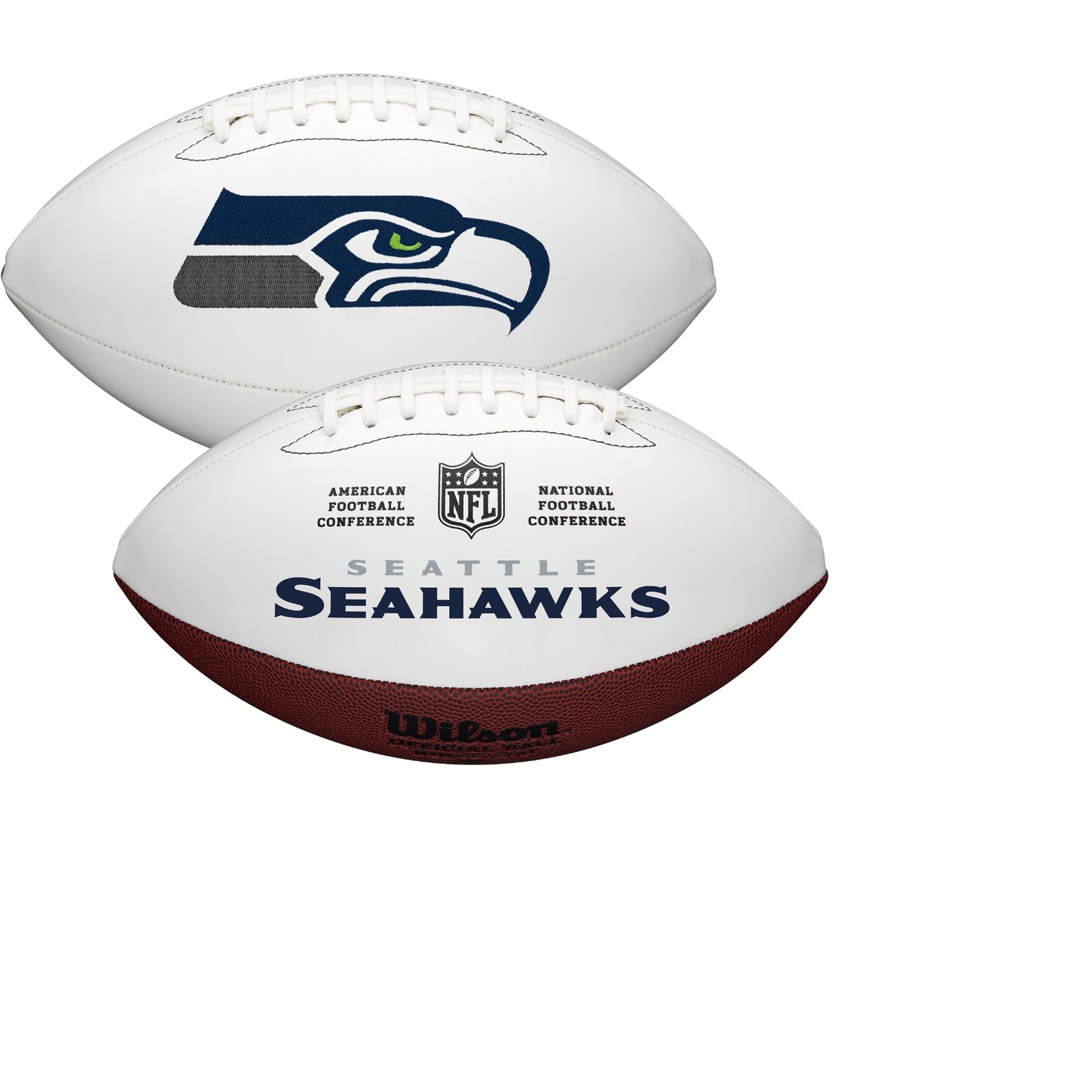 Seattle Seahawks Full Size Autograph Signature Series White Panel Football