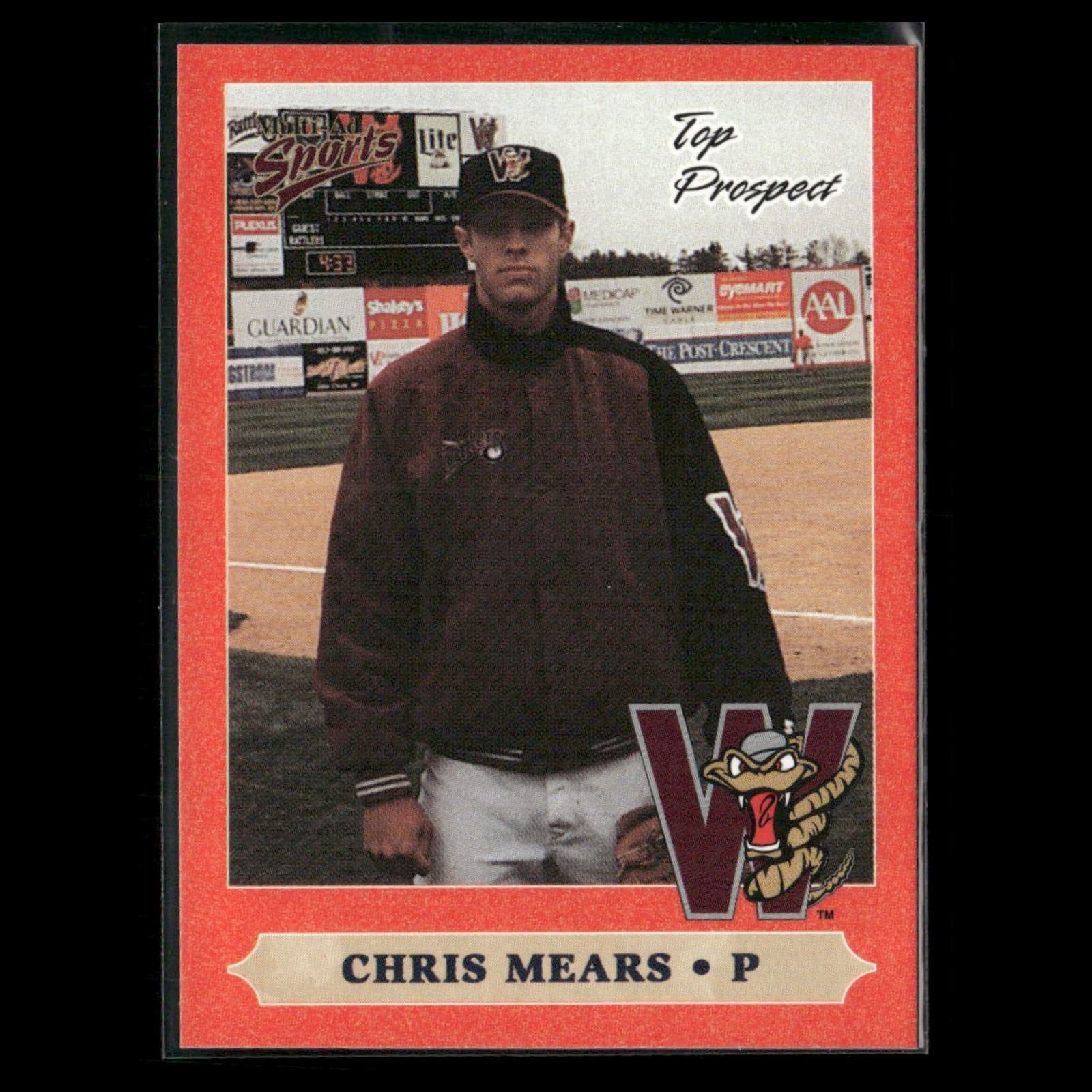 Chris Mears 1999 Midwest League Top Prospects Set Card
