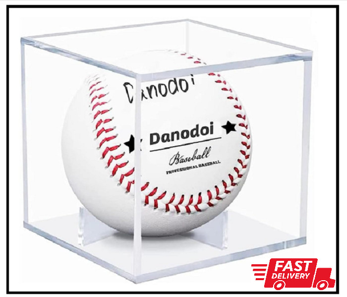 Baseball Display Case Uv Protected Acrylic Clear Baseball Holder Square Cube Bal