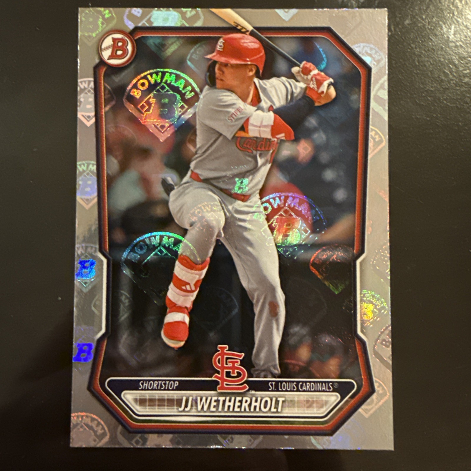 2026 Bowman JJ Wetherholt Bowman Logo Pattern #BP-115 Cardinals