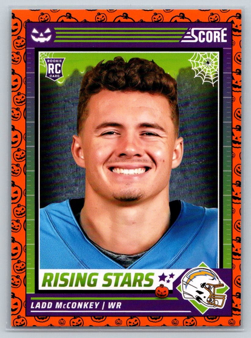 2024 Score-A-Treat #34 Ladd McConkey Rising Stars Orange Pumpkin