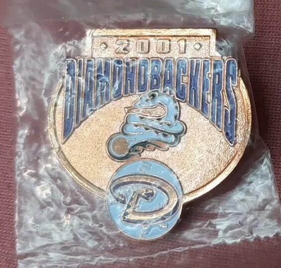 2001 Arizona Diamondbacks Diamondbackers MLB baseball copper tone pin NEW