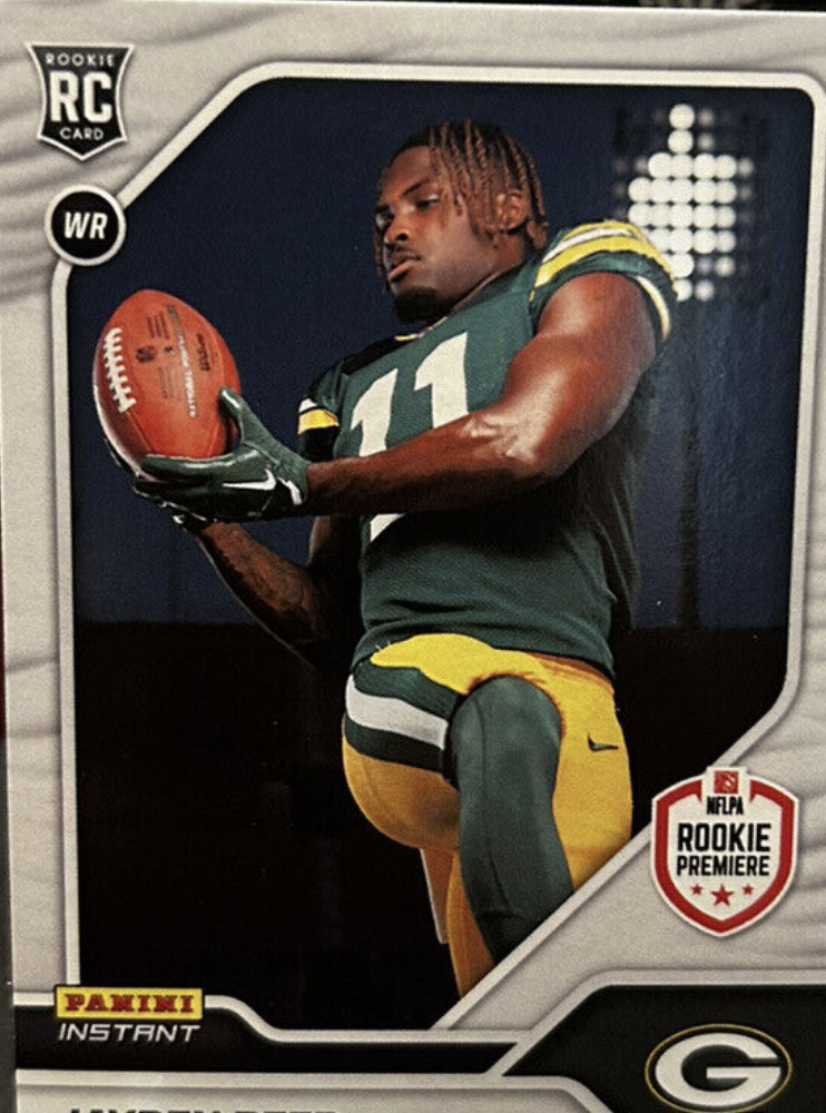 Jayden Reed 2023 Panini Instant NFL RPS First Look #15 RC Packers