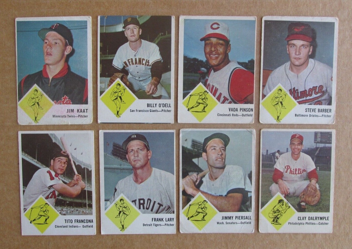 1963 FLEER BASEBALL CARD SINGLES COMPLETE YOUR SET PICK CHOOSE UPDATED 7/14