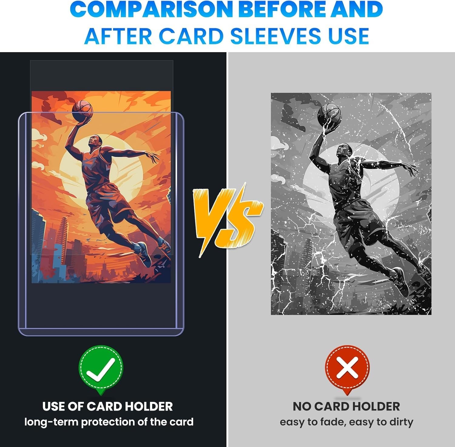 1000ct Top Loaders With Sleeves Clear Trading Card Protectors For 35pt