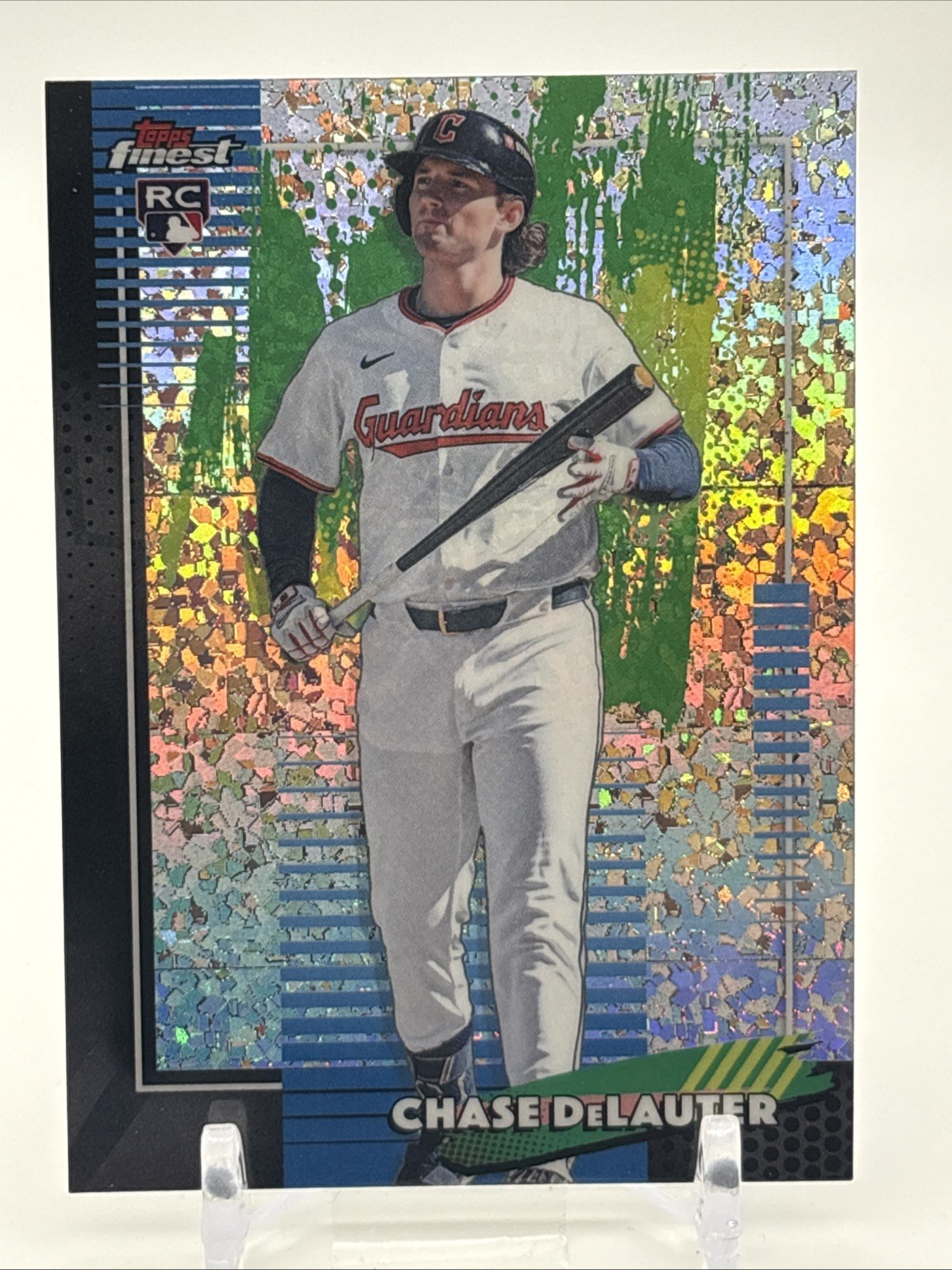 Topps 2026 Finest Chase DeLauter Mini Diamond Refractor Guardians RC