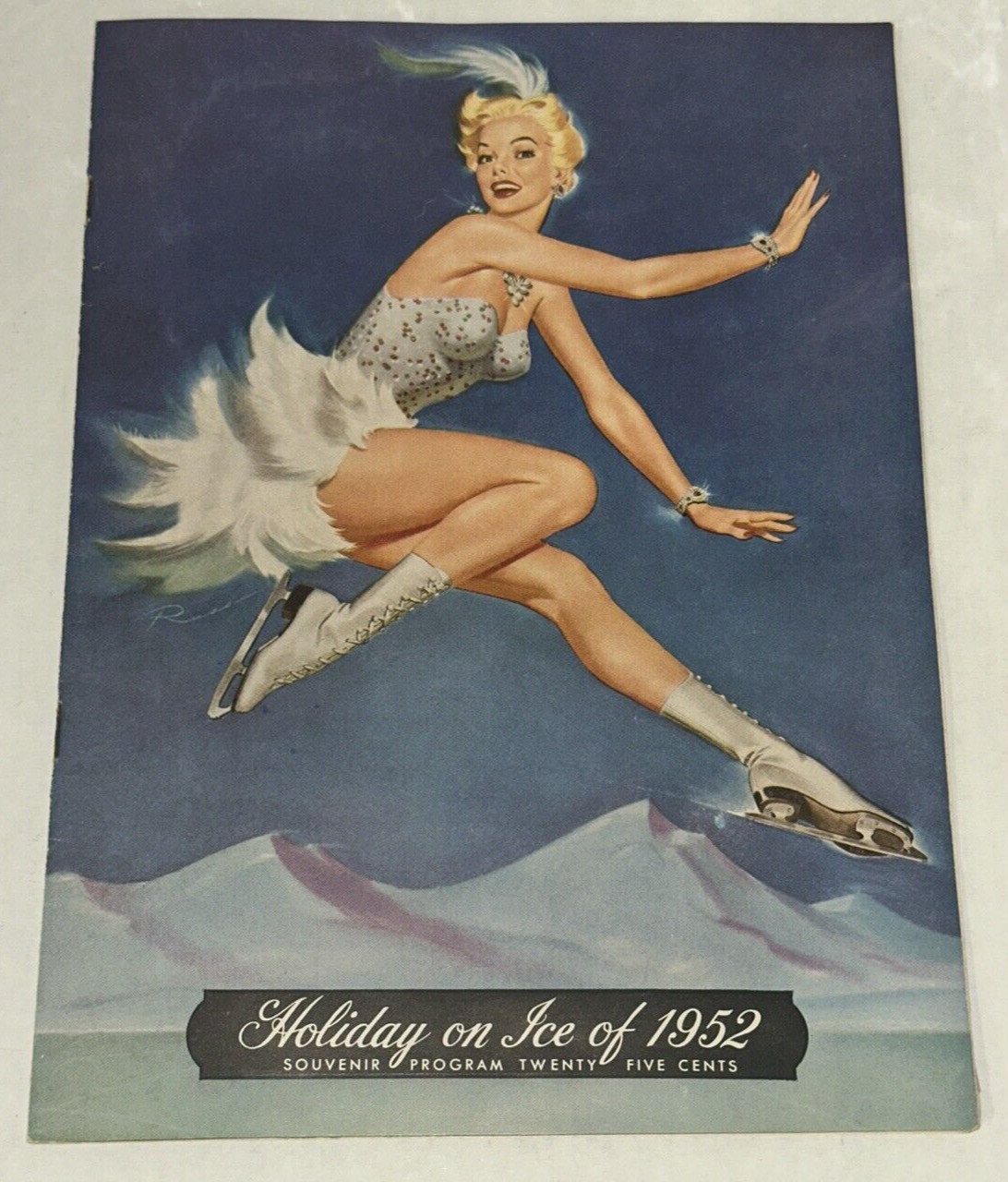 Holiday On Ice Show Illustrated Program Color Press Photo Booklet Vintage 1952
